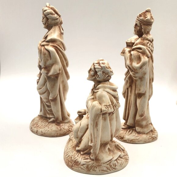 Vtg Atlantic Mold Co. Hand Painted Set of 3 Wise Men Replacements Nativity *Pics - Picture 3 of 10